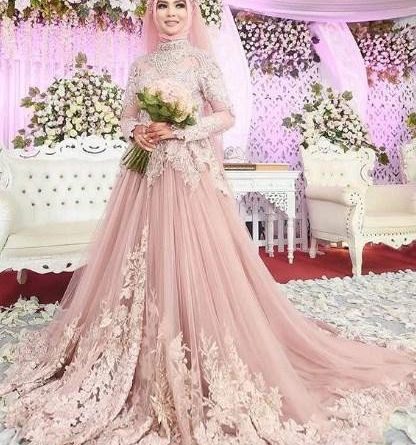 10 Inspirasi Gaun Pengantin Muslimah Bergaya Modern Bak