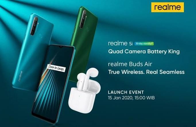 Realme 5i dan Buds Air Rilis Minggu Ini di Indonesia
