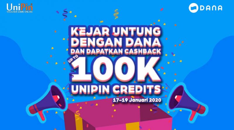 #GantiDompet sekarang Top Up UniPin Credits dengan DANA dapatkan CASHBACK HINGGA 100.000 Sekarang Juga!