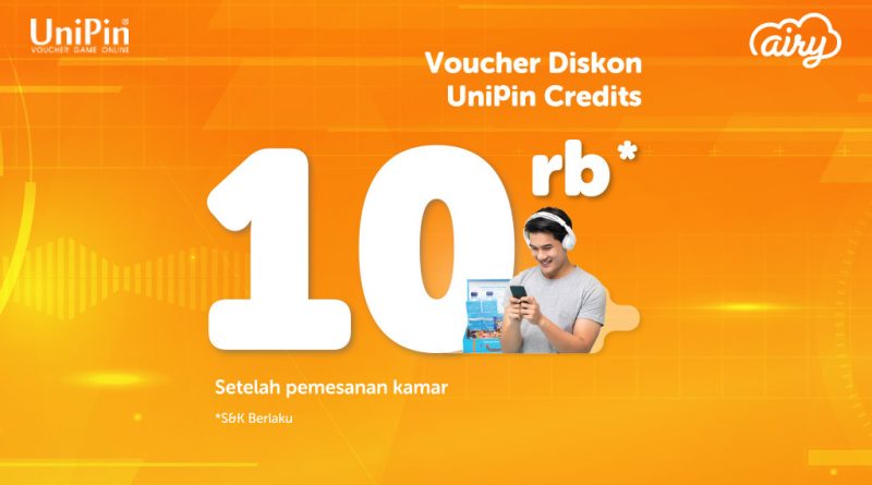 Discount UniPin Credits Rp 10.000 setiap pemesanan kamar di Airy – Terbatas!