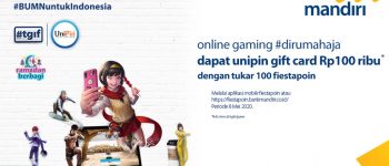 Tukarkan UniPin Gift Card untuk Online Gaming senilai Rp100.000,- dengan 100 Fiestapoin