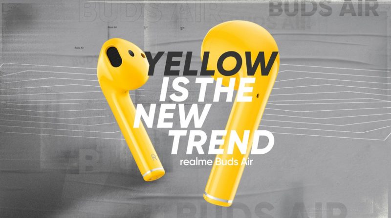 Realme Akhirnya Hadirkan Realme Buds Air dengan Warna Yellow yang Ikonik