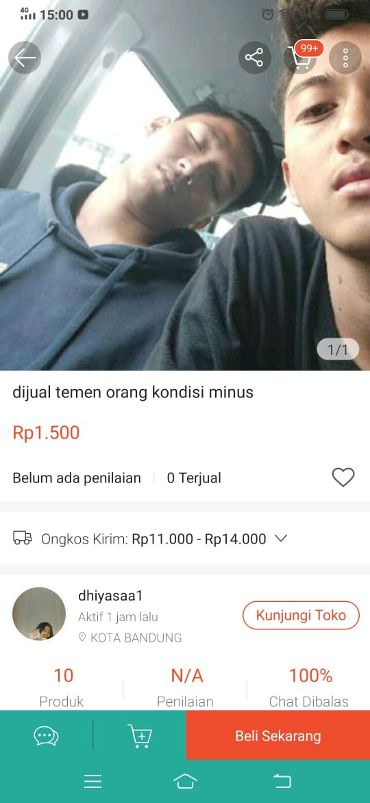 Gak Ada Akhlak, Jual Temen di Shopee Mulai dari Seribu Lagi Jadi Tren!