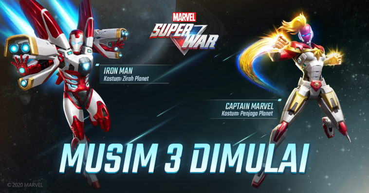 Masuki Season 3, Marvel Super War Hadirkan Skin Khusus Iron Man dan Captain Marvel