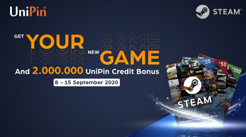 Steam New Game – New prize, dapetin bonus UniPin Credits Hingga 2 juta!!