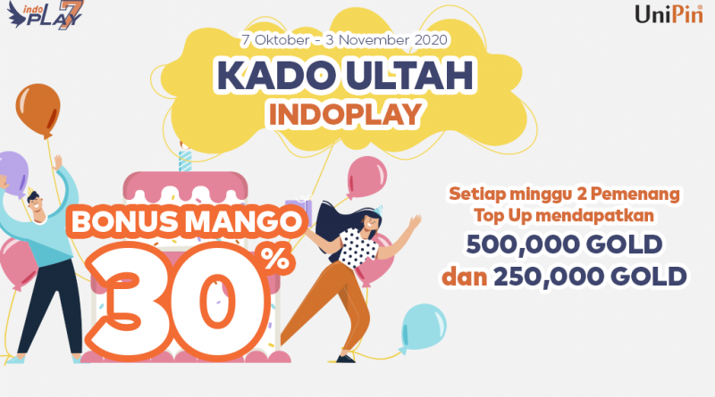 Kado Ultah dari IndoPlay, dapetin Gold total hingga 3 juta!