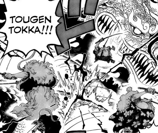 Review Manga One Piece 992 Kaido Diserang Habis Habisan Oleh Nine Red Scabbard