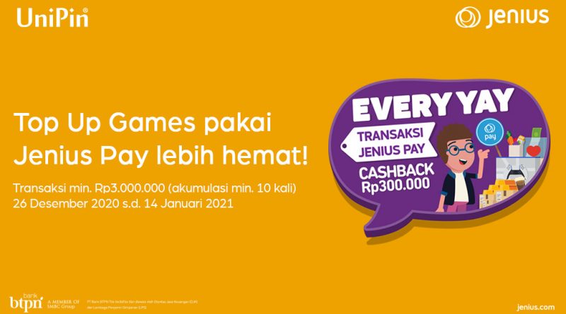 Rayakan Program Akhir Tahun Bersama Jenius Pay Bisa Dapat Cashback Rp 300.000!