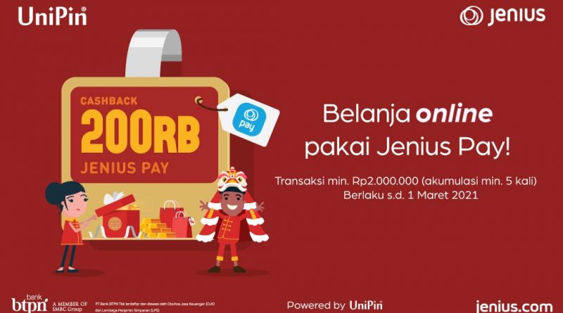 Rayakan Belanja Online Bersama Jenius Pay Bisa Dapat Cashback Rp 200.000!