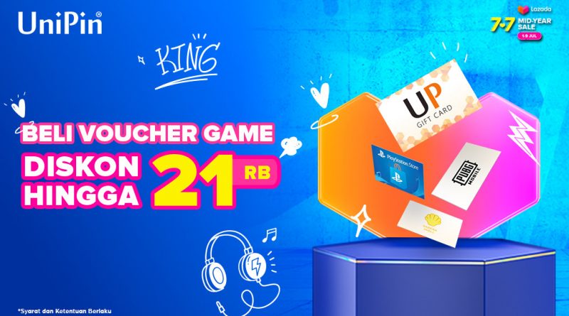 Voucher Game di 7.7 Mid Year Sale Lazada diskon hingga Rp 21.000!