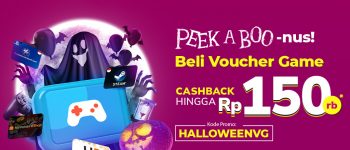 Halloween Sale Tokopedia Cashback hingga Rp 150.000 untuk Voucher Game!