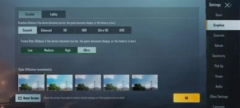 grafik - memori pubg mobile