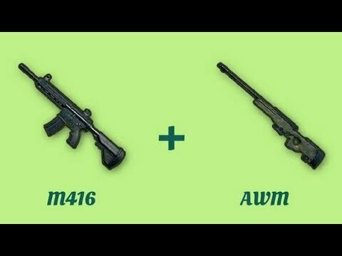 m416 awm combo senjata pubg mobile