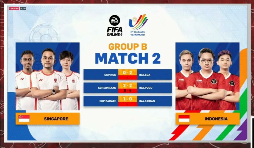 Indonesia vs Singapura