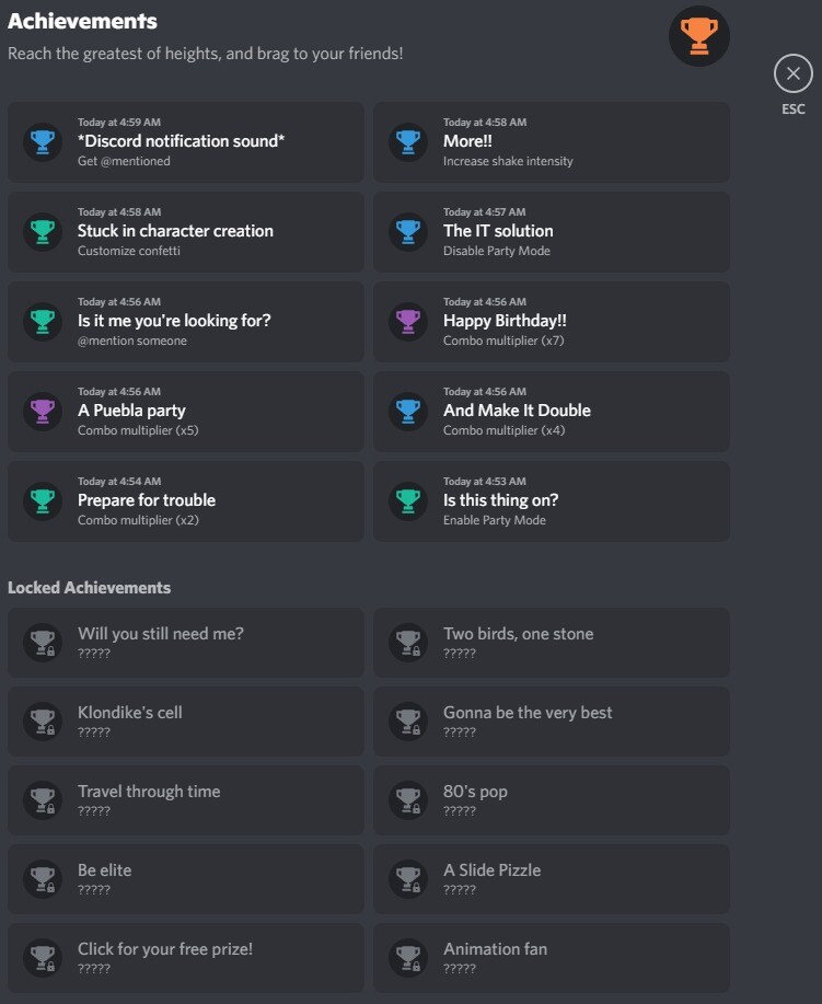 discord party mode achievement