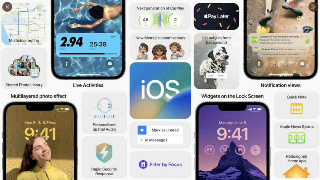iOS 16 wwdc 2022 apple