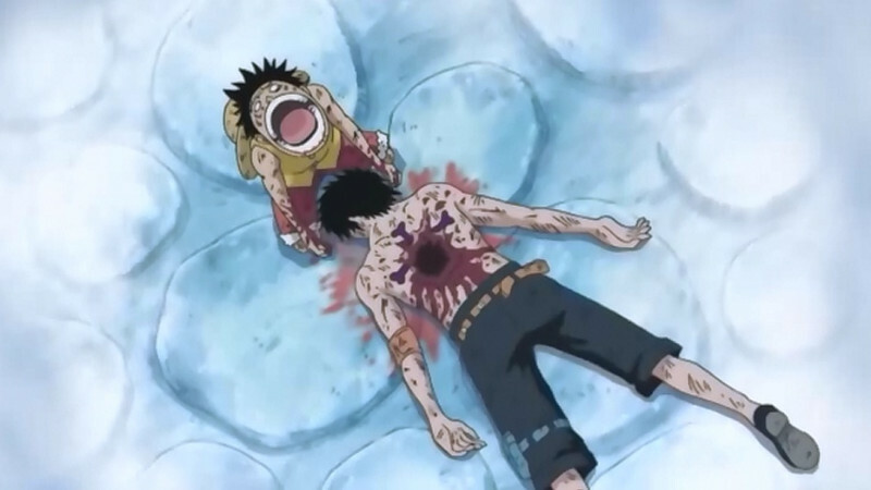 Karakter anime Portgas D. Ace mati tragis dengan bentuk donat