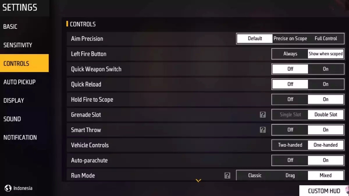 smart throw free fire