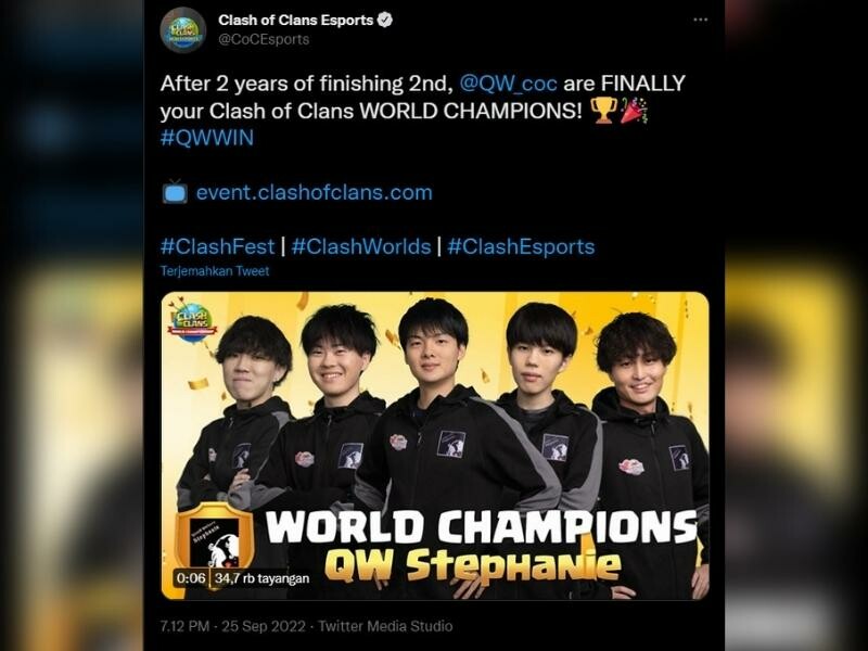 QW Stephanie vence Campeonato Mundial de Clash of Clans 2022 - Clash of  Clans Dicas