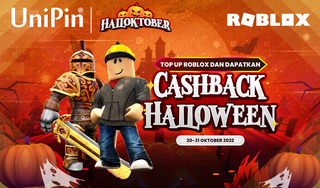 Halloktober! Top Up Roblox dan Dapatkan Cashback Halloween