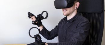 This Oculus Quest-compatible haptic glove looks like something out of the 80s