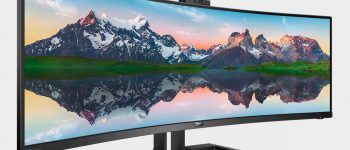 If a 49-inch super-wide monitor is too big, try this 43-inch model on for size