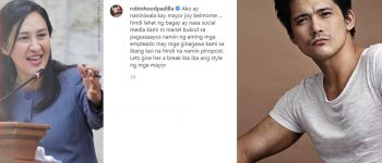 Sumuporta kay Joy: Robin naduwag sa mura ng mga galit kay…