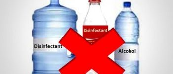 'Don't use water bottles as containers for disinfectants,' medical group warns public