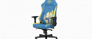 Just sittin' on a Vault Boy... the Fallout gaming chair is now available