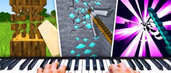 Watch this player beat Minecraft using a piano as a controller