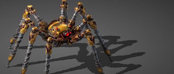 Factorio's new spider robot has mesmerizing telescoping legs