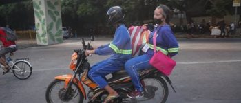 No helmet, no mask: Some motorists defy safety protocol on Day 1 of back-riding return