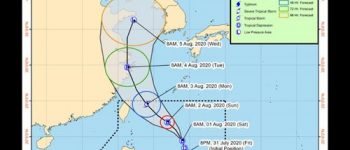 Tropical Depression Dindo slightly gains strength but far from PH land mass