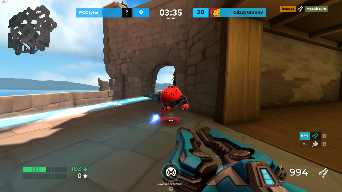 Free To Play Fps Diabotical Is Another Strong Attempt To Revive The Arena Shooter Up Station Philippines - team crosshair enemy 2 reloading roblox