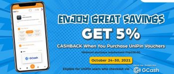 GCash 5% Cashback October Promo (PH)
