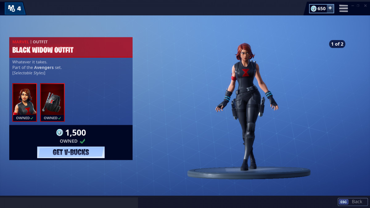 Fortnite Has New Marvel Skins Starting With Black Widow Up Station Malaysia - how to get free black widow s batons in roblox youtube