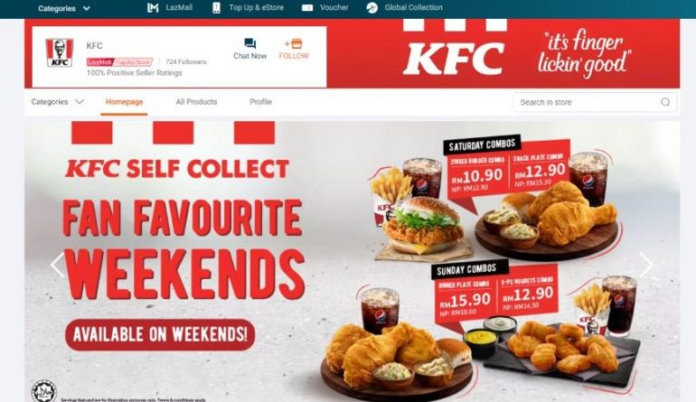You Can Now Order Kfc Meals Through Lazada Up Station Malaysia