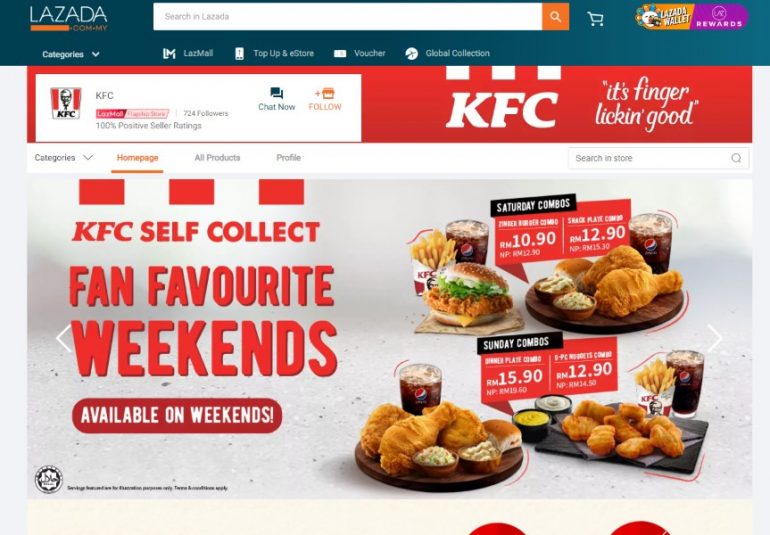 You Can Now Order Kfc Meals Through Lazada Up Station Malaysia - kfc roleplay roblox