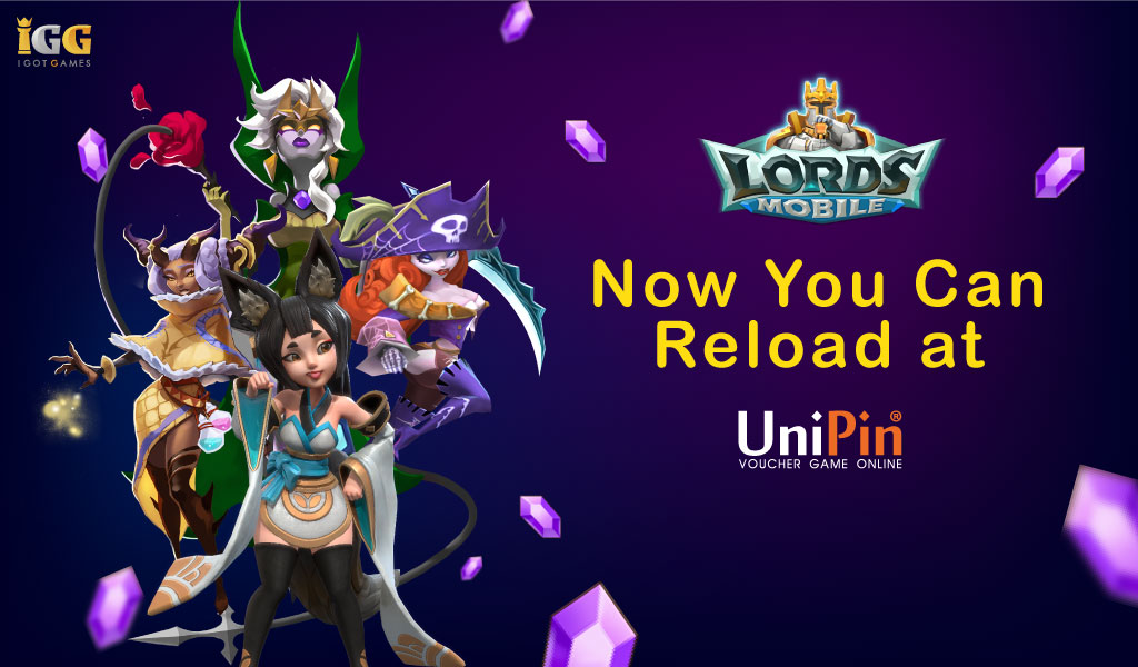 Now You Can Reload Lords Mobile On Unipin - game codes roblox gaming games lords