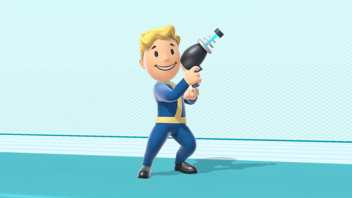 Fallout S Vault Boy Joins Super Smash Bros As A Mii Fighter Up Station Malaysia - vault tec roblox
