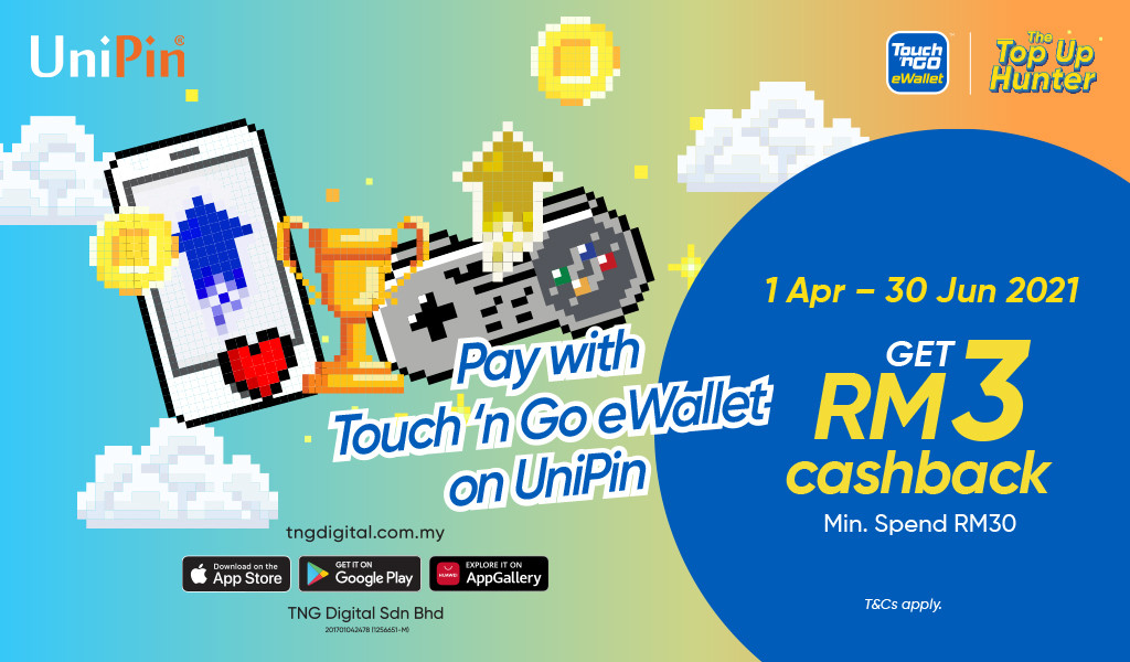 Unipin X Tng Ewallet Top Up Hunter Event Up Station Malaysia