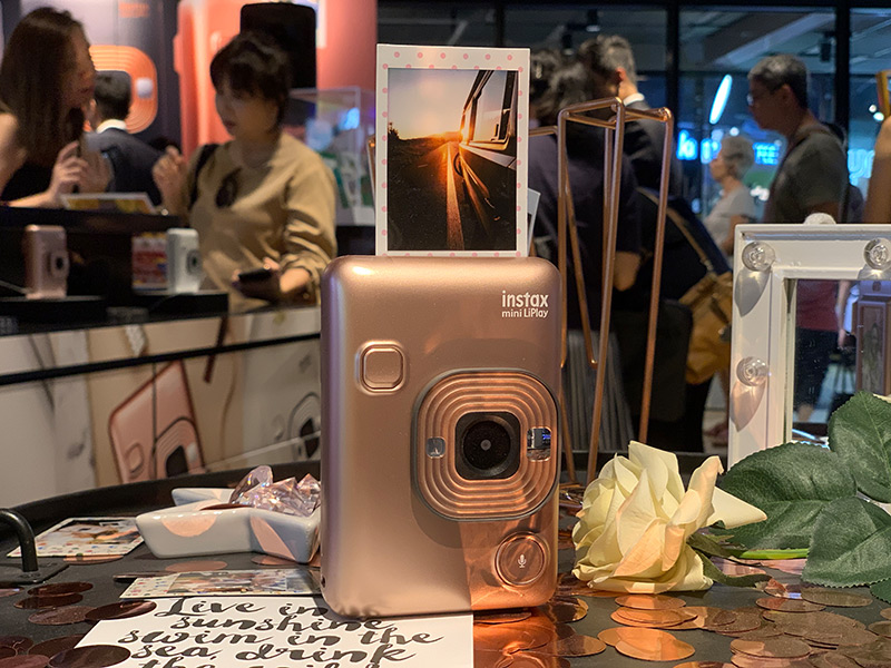 The Fujifilm Instax Mini Liplay Is An Instant Camera And Printer Hybrid That Also Records Sound Up Station Singapore