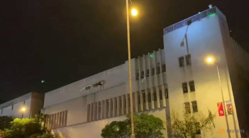 Protesters Target China S Hong Kong Barracks With Laser Lights Up Station Singapore - laser lights roblox