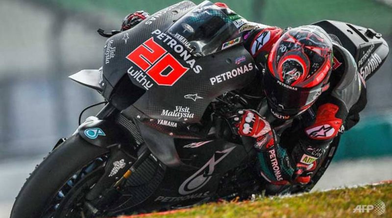 Motorcycling Quartararo Scores Fastest Motogp Test Time In Malaysia Up Station Singapore