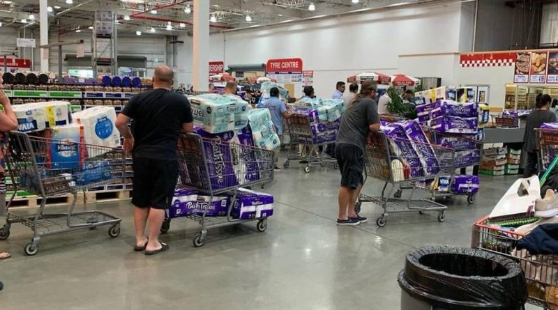 Panic buying at Costco
