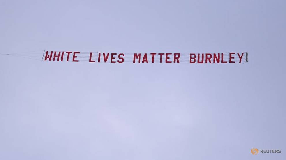 Burnley Fan Behind White Lives Matter Banner Sacked From Job Reports Up Station Singapore - white lives matter shirt roblox